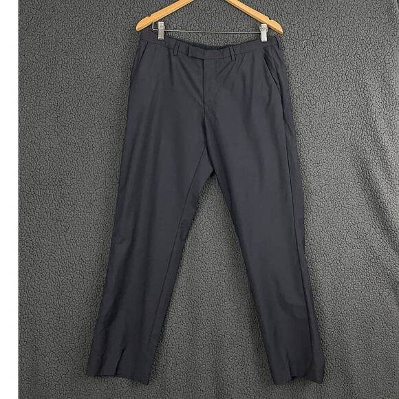 Hugo Boss Dress Pants 34 R Men's 100% Virgin Wool | Blue Business Wear Slacks - Picture 11 of 11